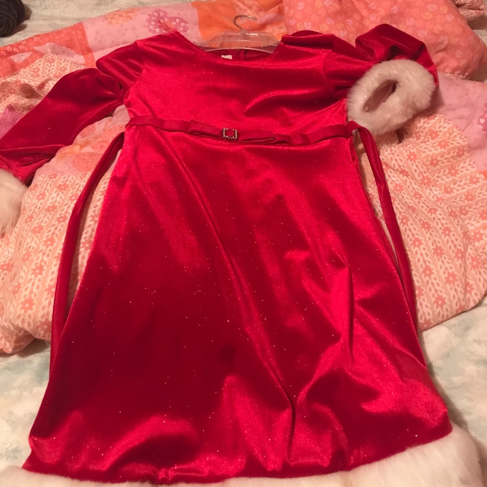 KIDS SPARKLY CHRISTMAS DRESS