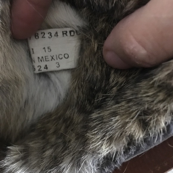 Frye Jamie Luxe Genuine Rabbit Fur Moto Boot sz5.5 - Picture 7 of 8