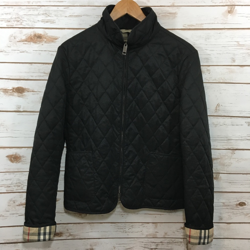SOLD - BURBERRY Quilted Black Jacket