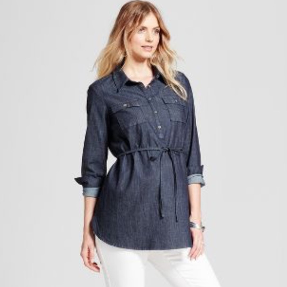 Liz Lange Maternity Denim Tunic