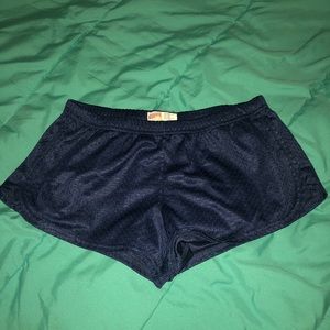 Navy soffe shorts size S