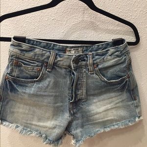 Free People unworn high waisted&distressed shorts