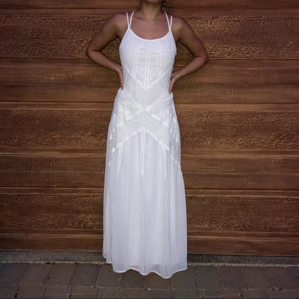 White Adelyn Rae full length dress