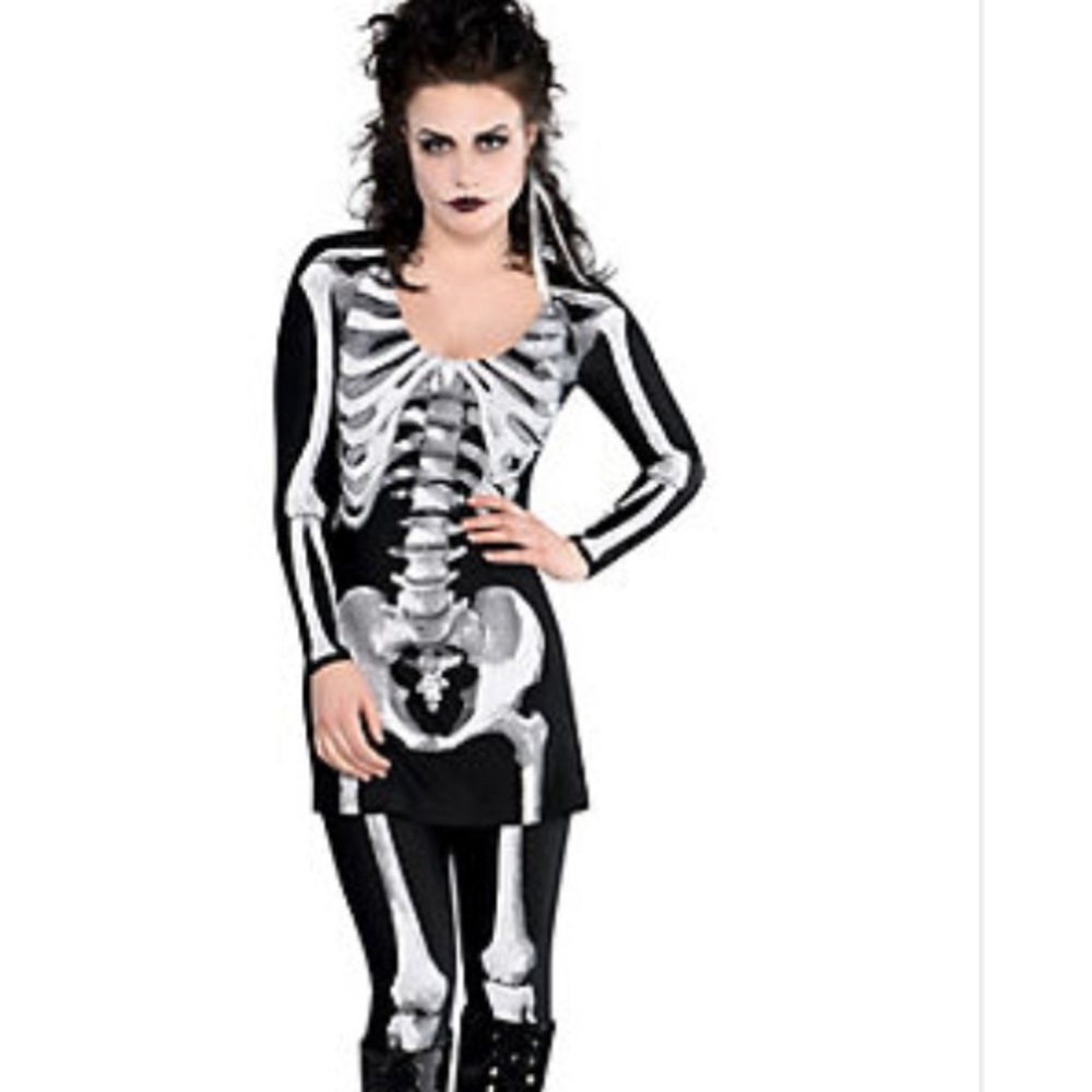 Bare Bone Skeleton Costume