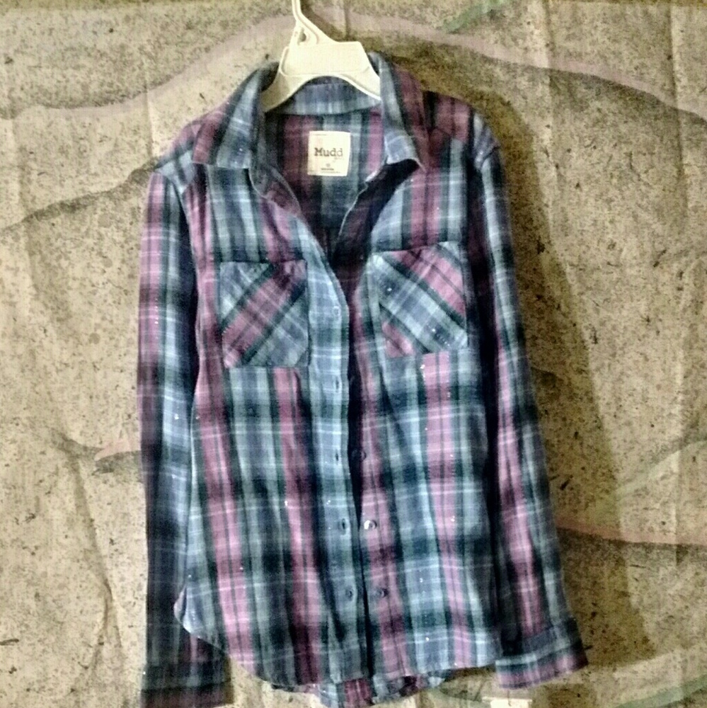 Brand New Girl's Mudd Button Up Shirt. Size 10