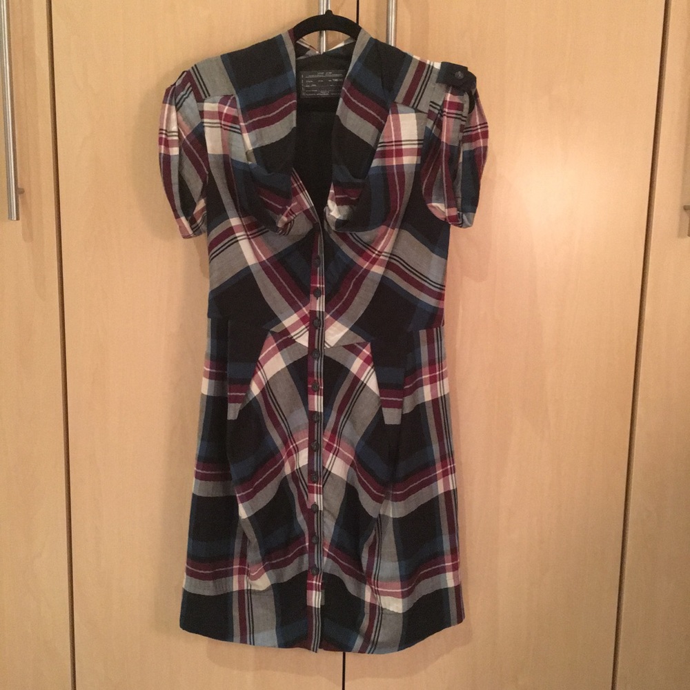 All saints plaid dress