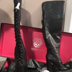 Brand New Vince Camuto Over-the-Knee Leather Boots