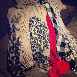 Assorted scarves