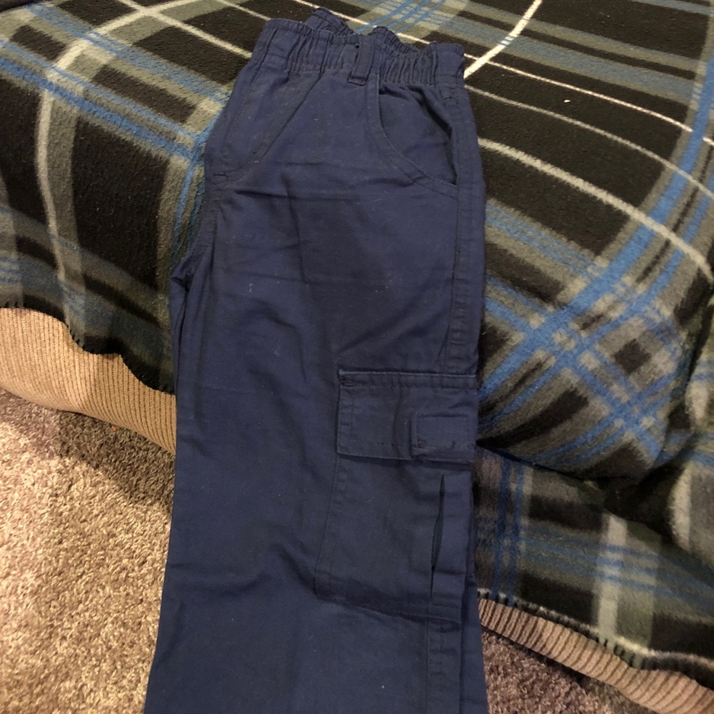 Boys navy cargo pants