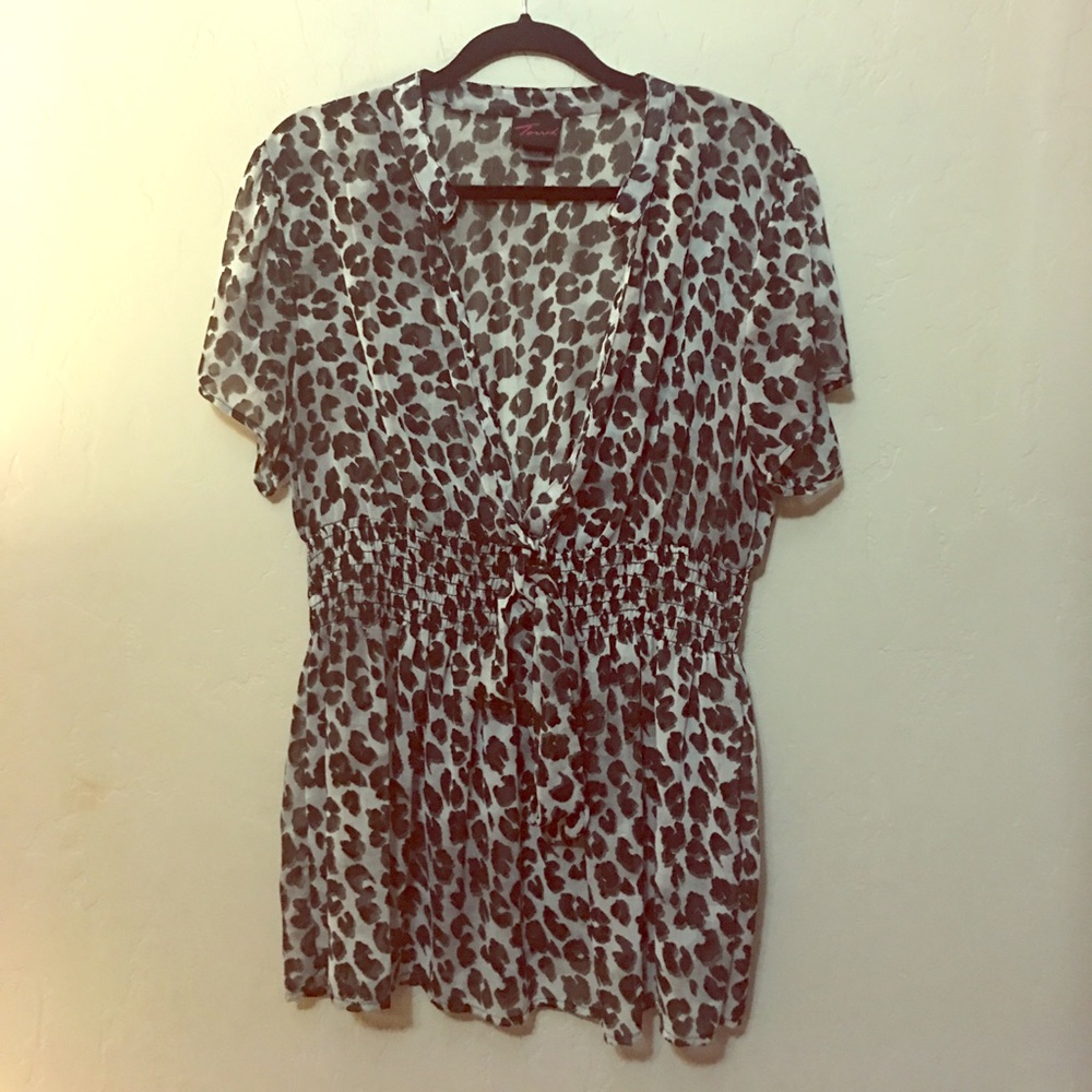 Torrid Animal Print Blouse