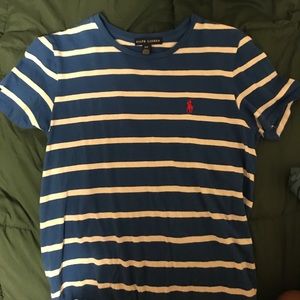 Striped Blue Polo Ralph Lauren t shirt