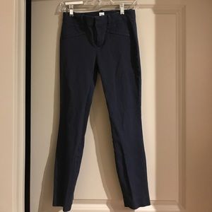Cropped stretch work pants