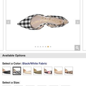BRAND NEW! Sam Edelman pointy toe gingham flats!