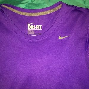 Purple Nike shirt