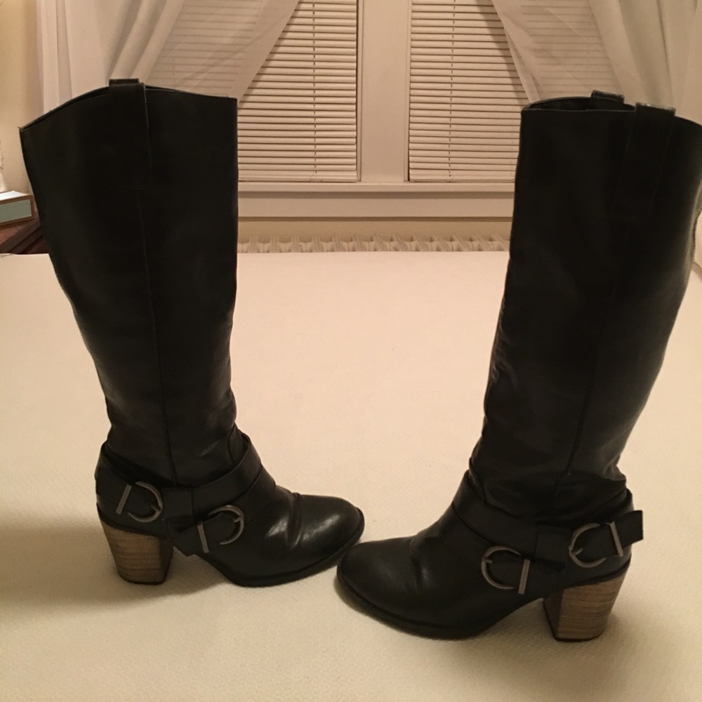 Wide calf boots 8.5 Black