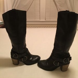 Wide calf boots 8.5 Black