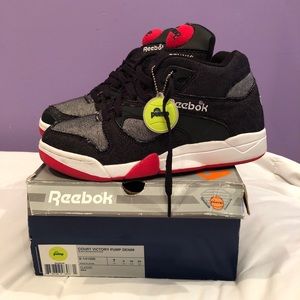 Reebok court victory pump denim