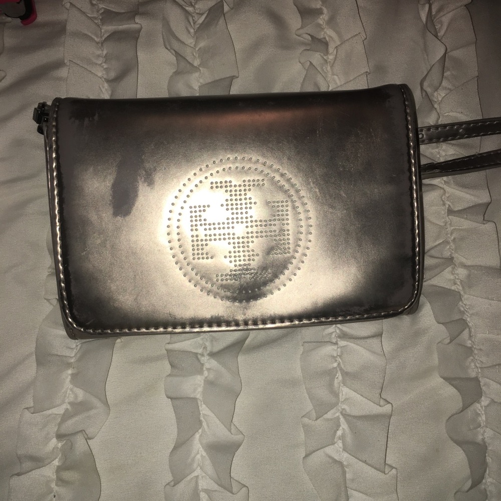 Tory Burch Silver Crossbody Bag