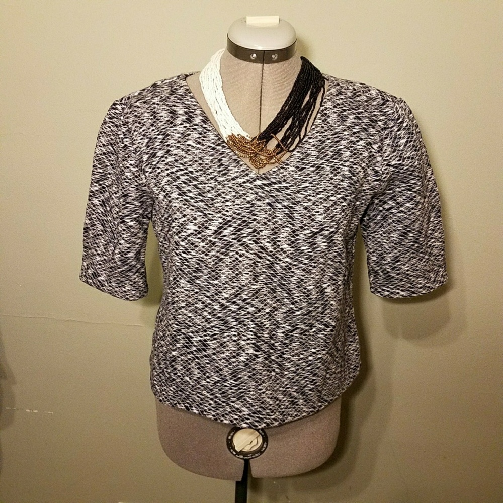 Ann Taylor knit blue top
