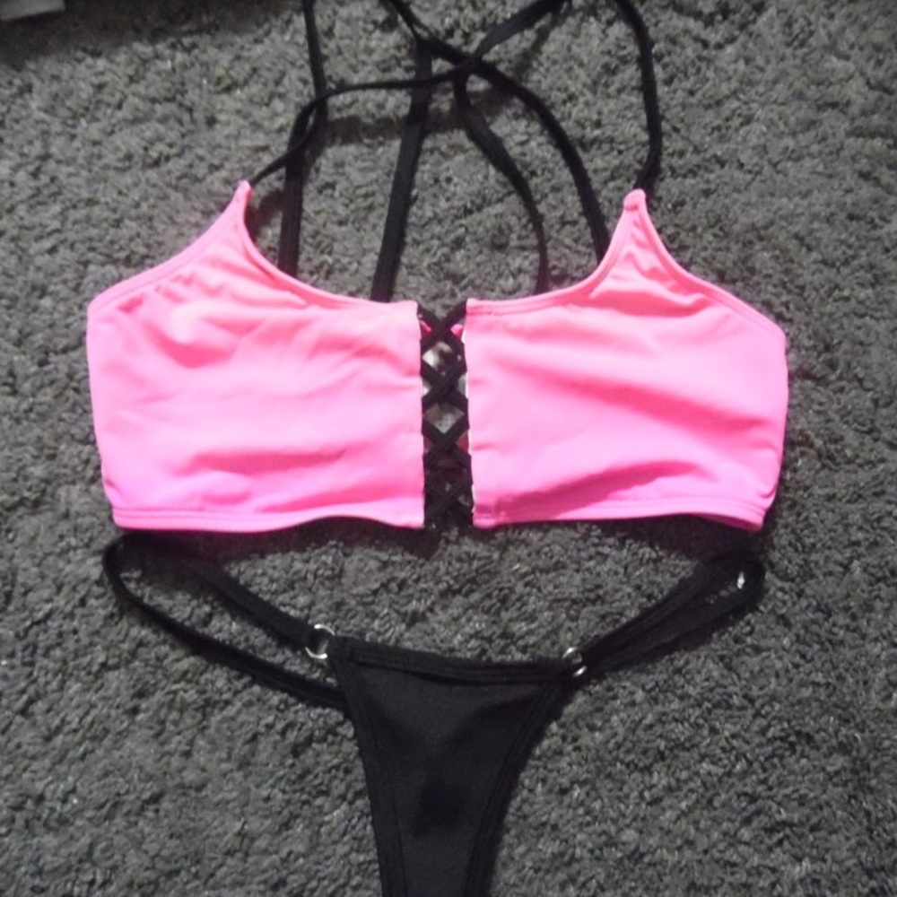 Victoria’s Secret pink medium bikini swimsuit