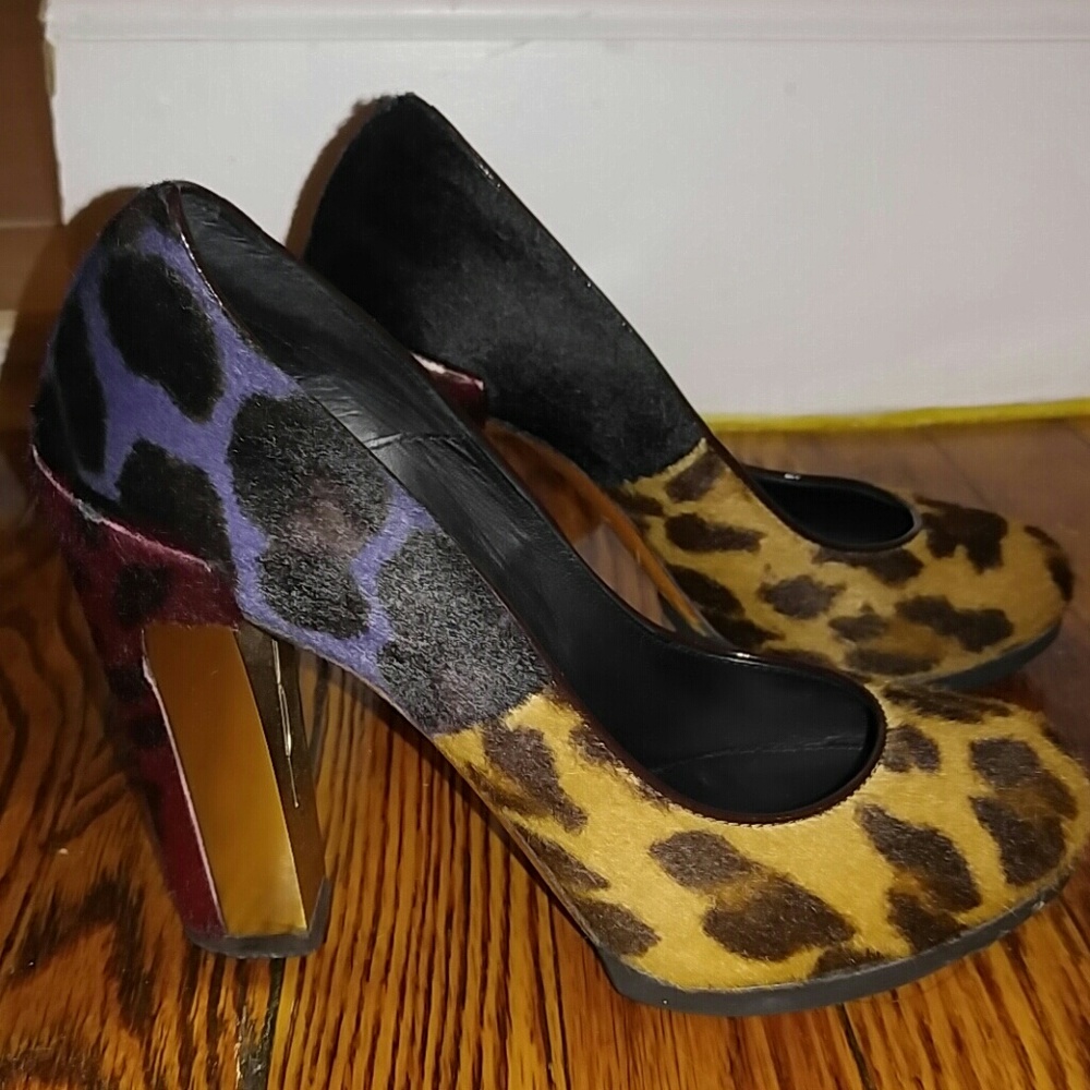 Brian Atwood leopard print heels