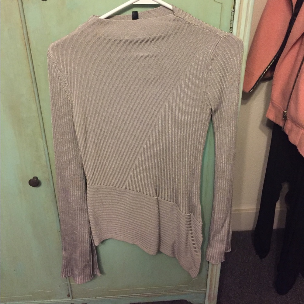 Topshop asymmetrical rubbed sweater