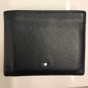 Montblanc Soft Grain Black Leather Wallet