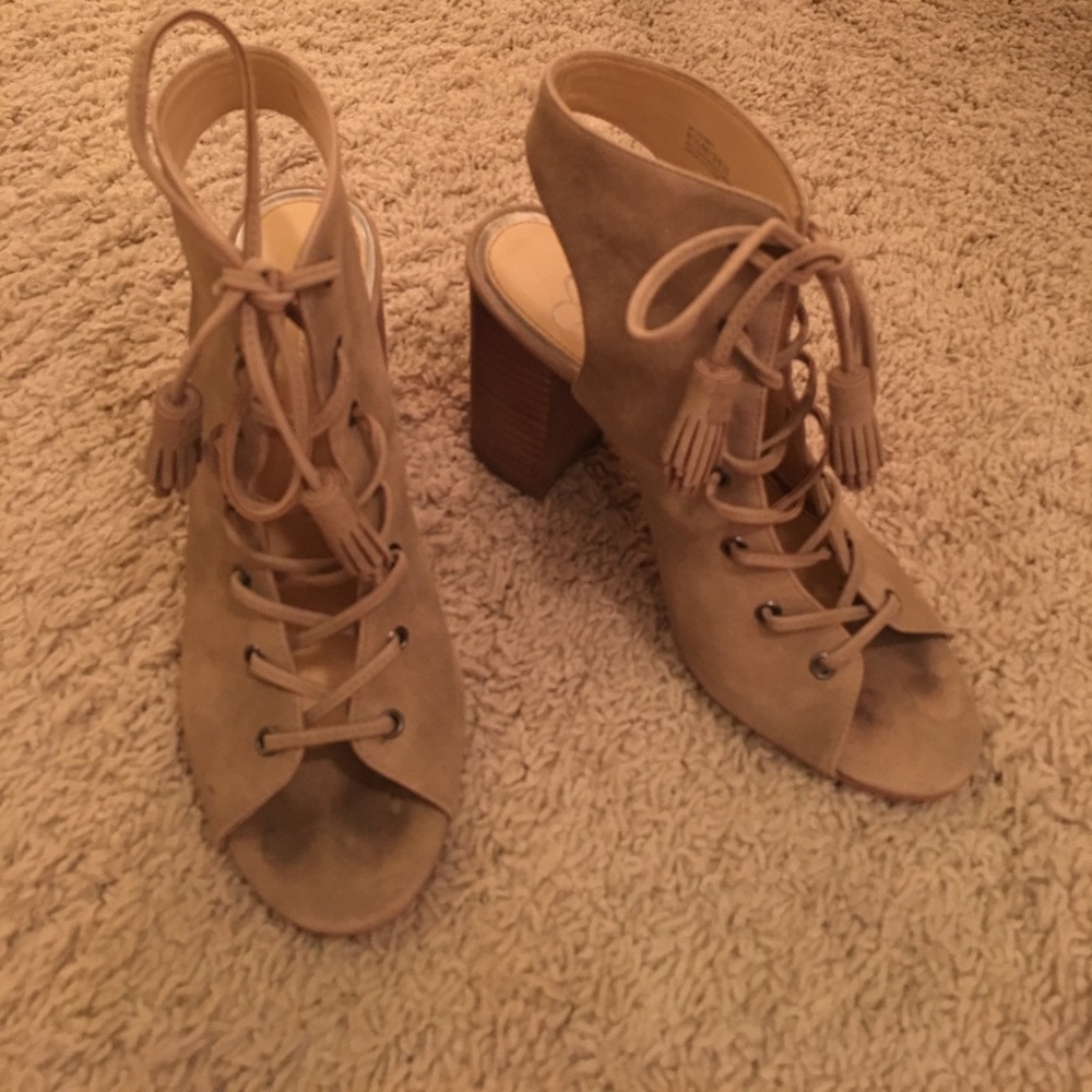 Jessica Simpson lace up booties
