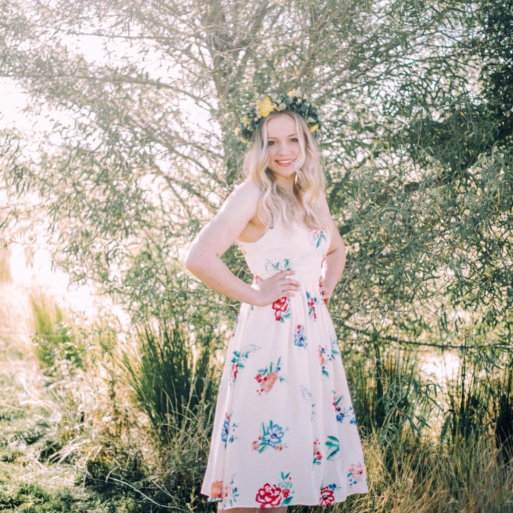 BB Dakota Multi Floral Heleen Dress