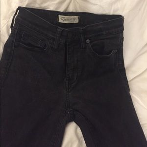 Madewell Black Skinny High Rise Jeans