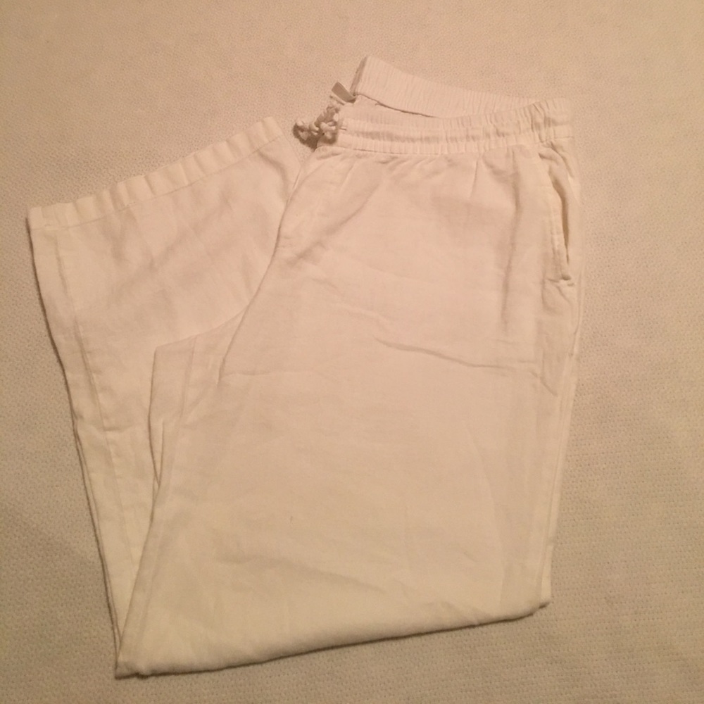 White linen Old Navy pants XL