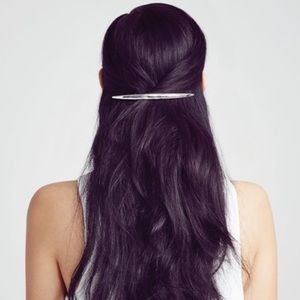 Hammered Crescent Barette