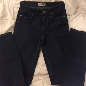 Madewell High Riser Skinny Jeans Dark denim