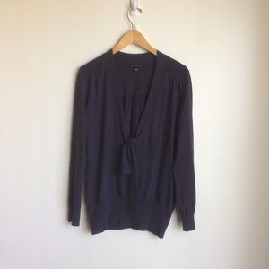 Banana Republic Sweaters - Banana Republic Purple Sweater Deep V tie. Size L Banana Republic Sweaters - Banana Republic Purple Sweater Deep V tie. Size L