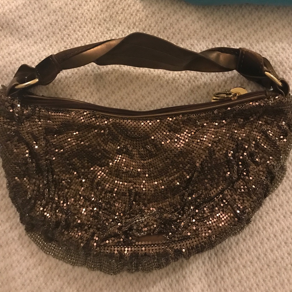 Felix Ray Metallic Mesh Evening Bag