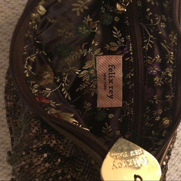 Felix Ray Metallic Mesh Evening Bag - Picture 3 of 4