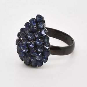 💙NATURAL•GENUINE•SAPPHIRE CLUSTER RING💙