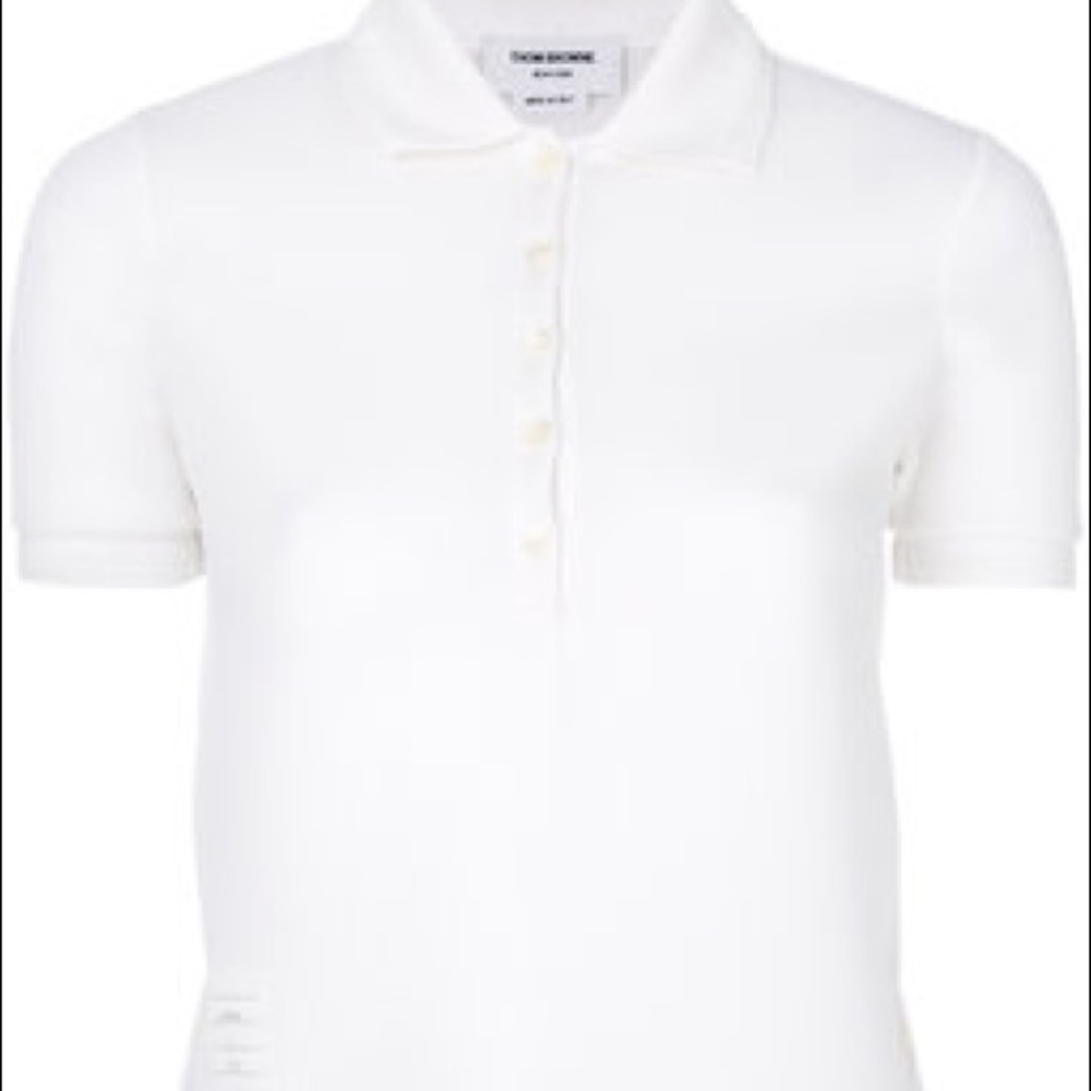Thom Browne. Classic White Polo 100% Authentic