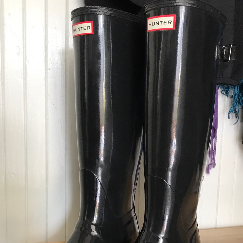 Hunter Rain Boots with Adjustable Calf