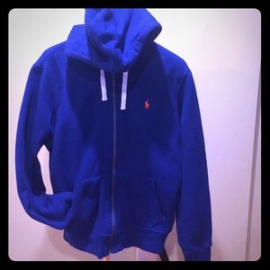 POLO RALPH LAUREN ZIP UP HOODIE BLUE 🔵