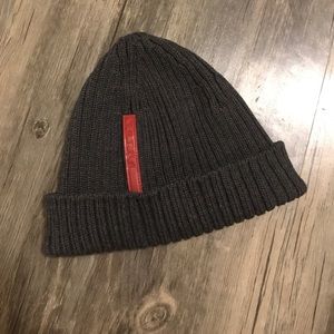 prada ribbed beanie