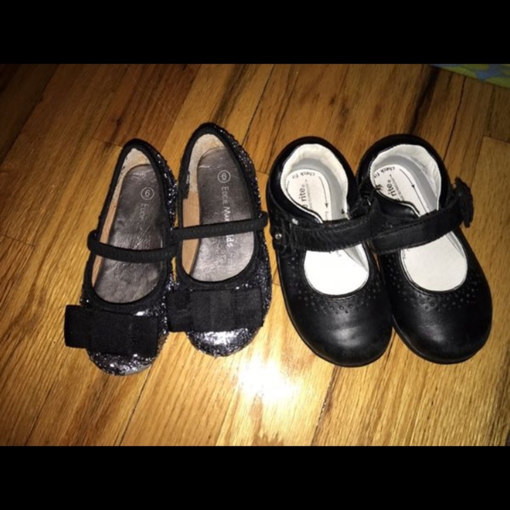 Toddler black dress shoes