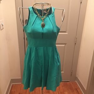 Seafoam Green Fit + Flare Dress | Taylor
