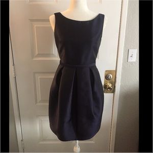 Eliza J fit and flare bubble dress in navy