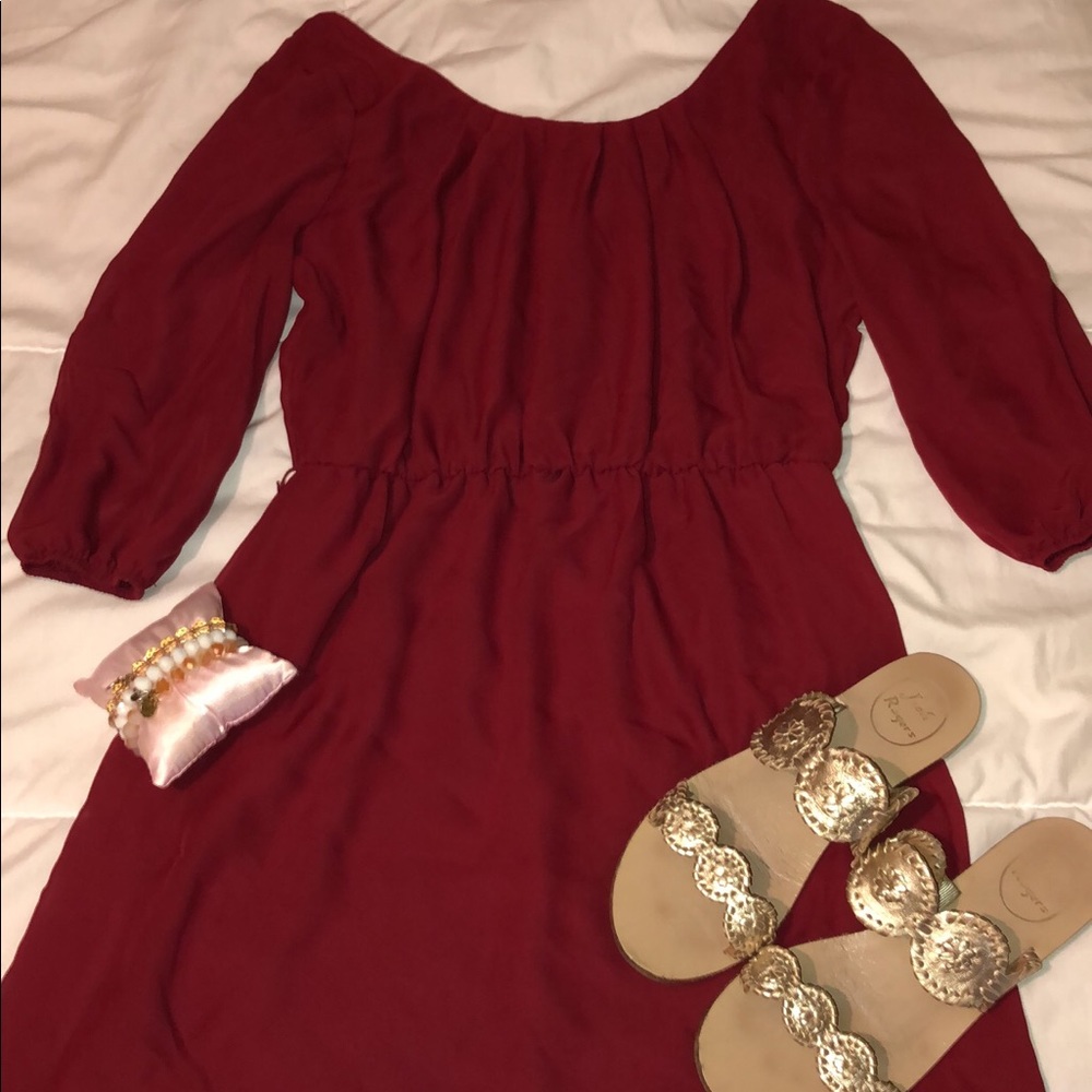 Maroon dress