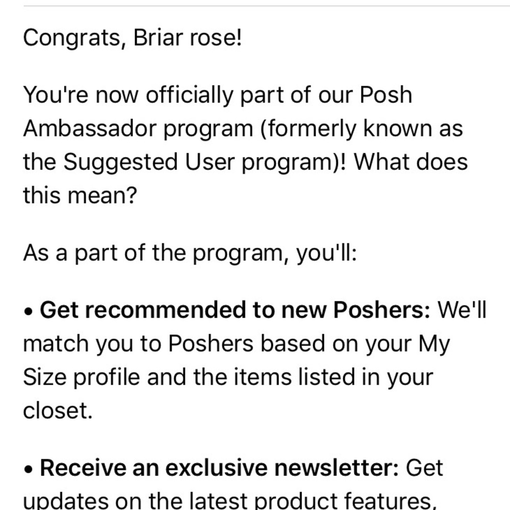⭐️Posh Ambassador⭐️