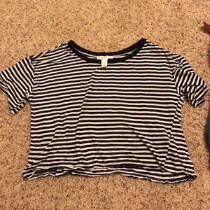 Forever21 striped crop top