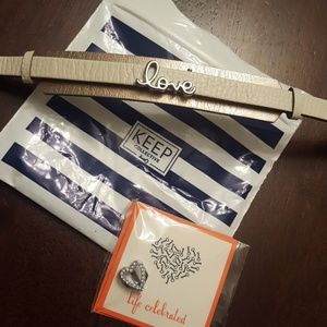 Keep Collective Bracelet and charms