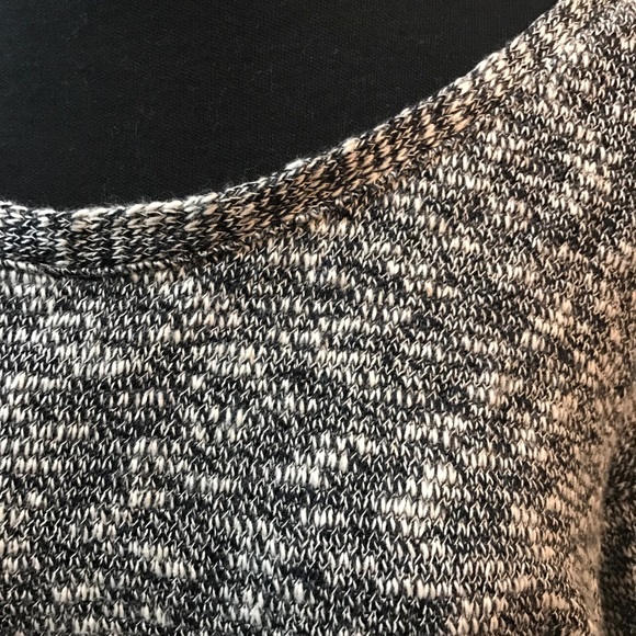 ATTENTION Black with White lace Knit Sweater SZ M - Picture 3 of 7