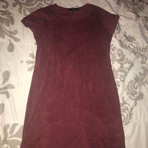 Burgundy dress
